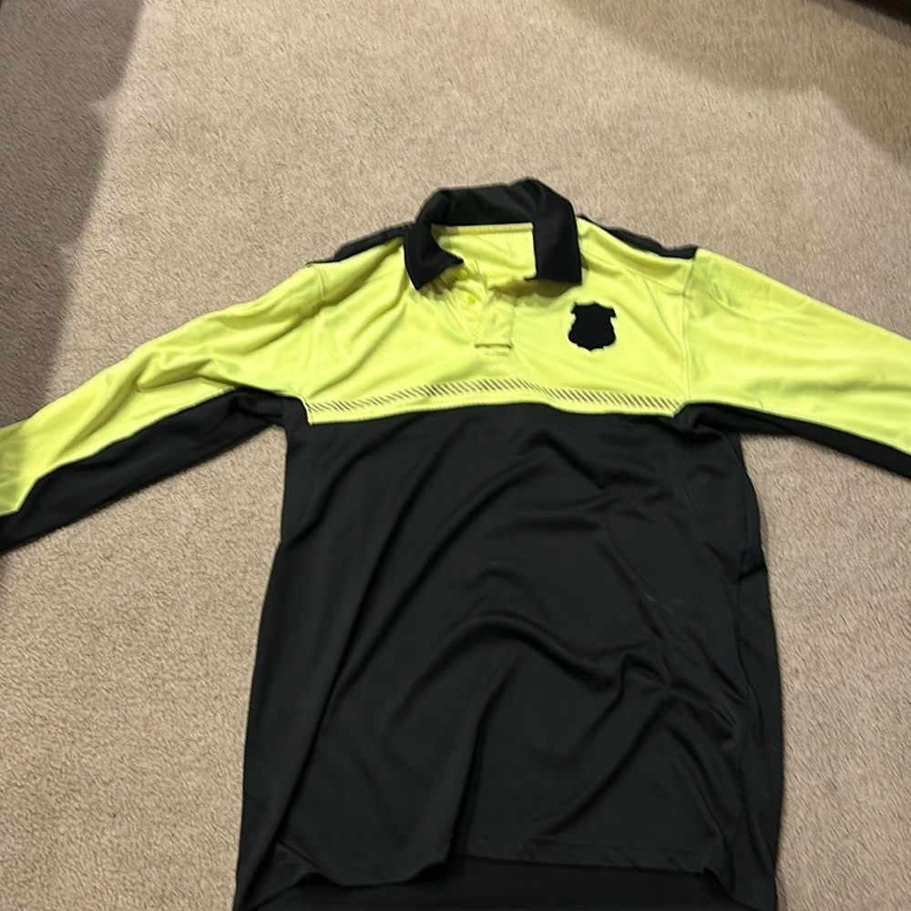 High visibility Security shirt with Cleveland Ohio Police style velcro